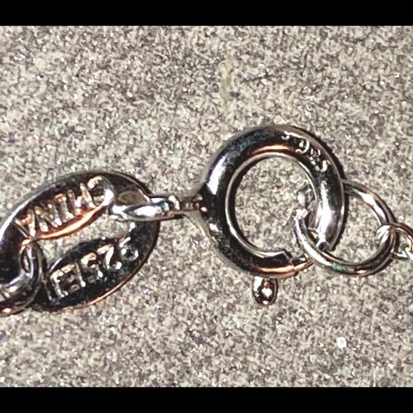 925  Abalone Shell Earrings with chain and pendant. - Picture 6 of 6